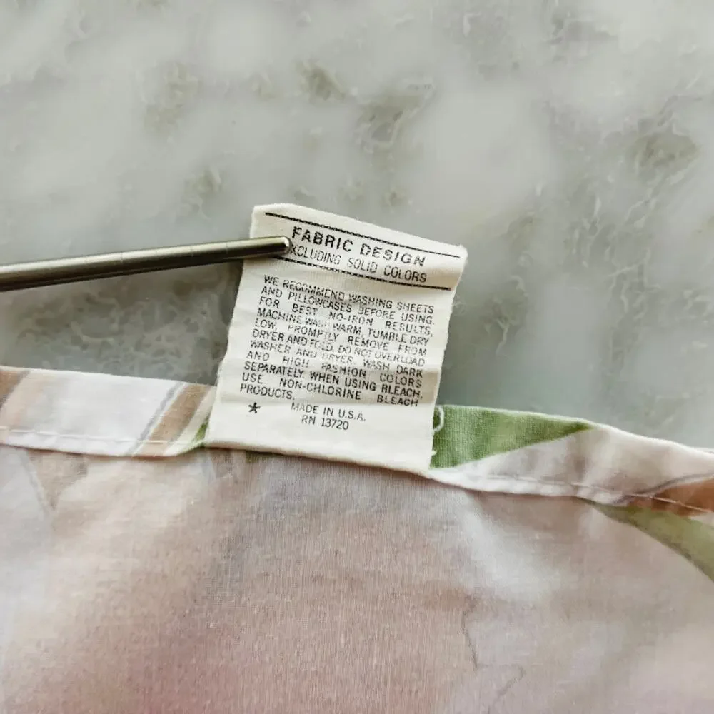 Vintage Sheet Springmaid Anastasia Twin Flat 80's Andre Richard Dressmaking DIY